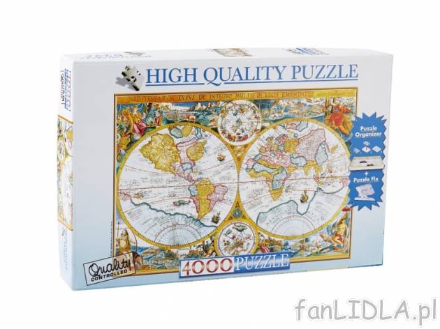 Puzzle 4000 elementów , cena 44,99 PLN za 1 opak. 
-      różne wzory do wyboru