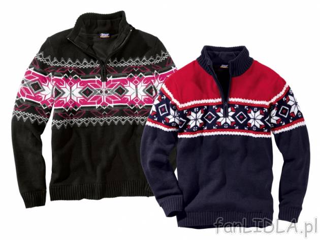 Sweter w stylu norweskim z wiatroszczelną membraną , cena 79,90 PLN za 1 szt. ...