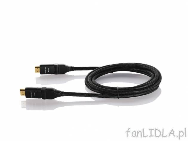 Kabel HDMI High-Speed , cena 19,99 PLN za 1 szt. 
- z pozłacanymi wtyczkami i ...