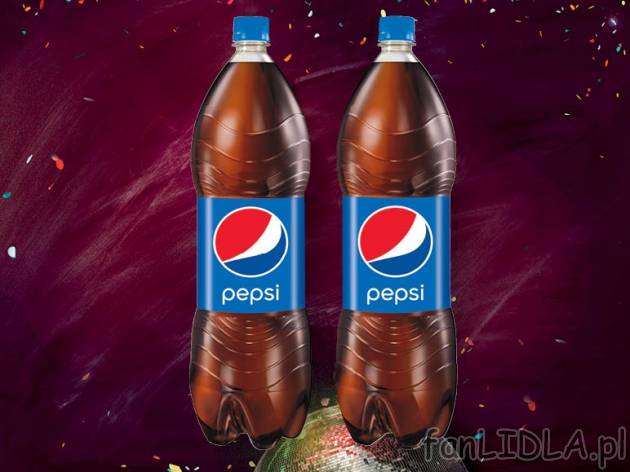 Pepsi 2x2L , cena 2,00 PLN za 2x2L, 1L=1,39 PLN. 
* cena wyłącznie przy zakupie ...