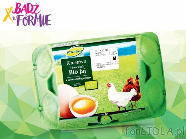 Jajka ekologiczne* , cena 6,49 PLN za 6 szt.1 opak. 
* Produkt dostępny w wybranych ...