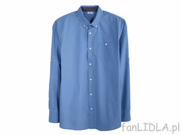 Koszula męska marki Livergy w cenie 34,99 PLN za 1 szt. Dostępne 4 kolory: jasnoniebieski, ...