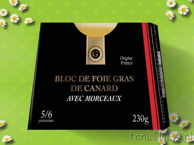 Foie Gras - pasztet z kaczych wątróbek , cena 27,00 PLN za 230 g/1 opak., 100 ...