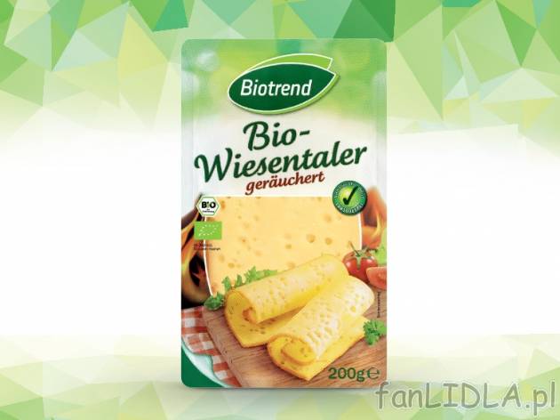 Biotrend Bio-ser Wiesentaler w plastrach , cena 6,00 PLN za 200 g/1 opak., 100 g=3,20 ...