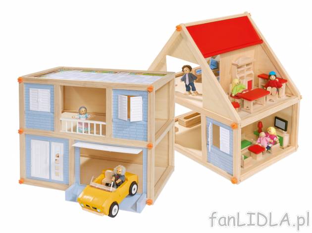 Drewniany dom dla lalek , cena 99,00 PLN za 1 opak. 
- 2 zestawy do wyboru
- 10 ...