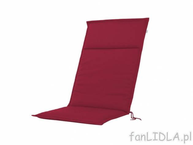 Poduszka na krzesło z wysokim oparciem Florabest, cena 44,99 PLN za 1 szt. 
- wymiary: ...