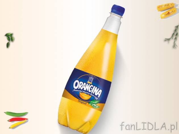 Orangina Napój gazowany z sokiem 1,4 l , cena 3,00 PLN za 1,4 l/1 opak., 1 l=2,85 PLN.