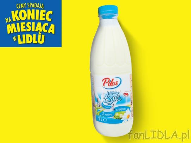 Pilos Mleko świeże 2% tłuszczu , cena 1,00 PLN za 1 l/1 opak.