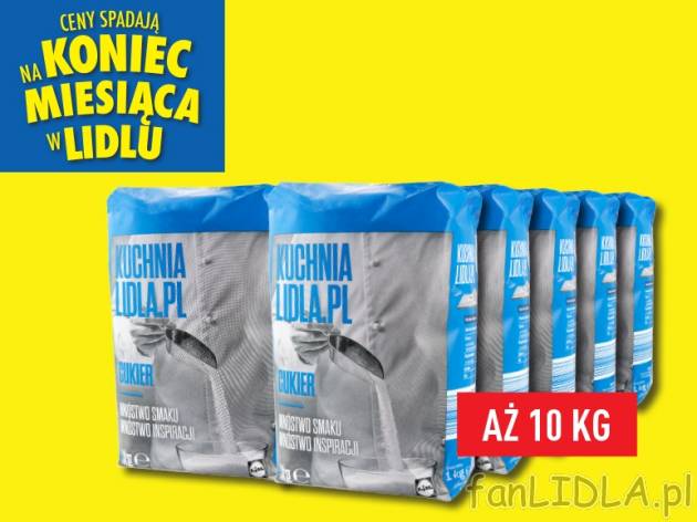 Kuchnia Lidla.pl Cukier biały kryształ , cena 21,00 PLN za 10 x 1 kg, 1 kg=2,19 ...