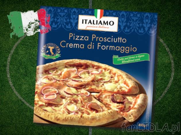 Włoska pizza Prosciutto e Crema di Formaggio , cena 5,00 PLN za 400 g/1 opak., ...