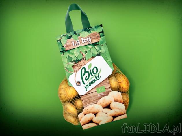 Bio Ziemniaki , cena 4,79 PLN za 1,5 kg, 1 kg=3,19 PLN. 
- Oznaczone certyfikatem ...