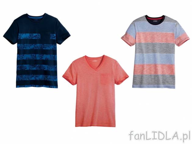 T - shirt Livergy, cena 19,99 PLN za 1 szt. 
- aż 11 wzorów do wyboru 
- rozmiary: ...