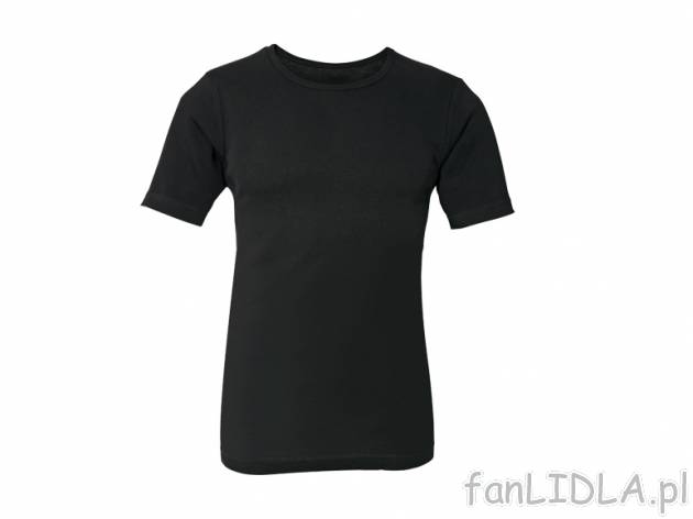 T-shirt Livergy, cena 15,99 PLN za 1 szt. 
z tkaniny o strukturze żeberkowej
bez ...