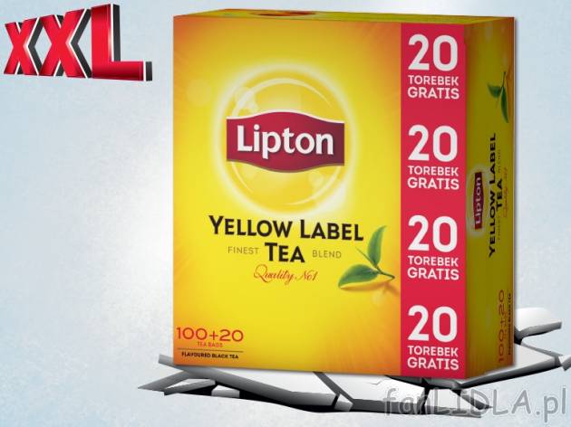 Lipton Herbata ekspresowa, 120 szt. , cena 14,00 PLN za 120 szt./1 opak.