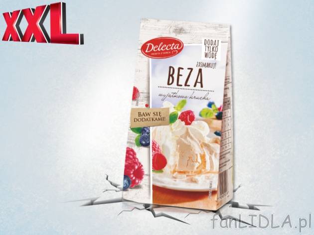 Delecta Beza do pieczenia , cena 3,00 PLN za 260 g/1 opak., 1 kg=12,65 PLN. 
*artykuł ...
