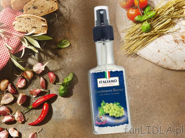 Ocet balsamico w sprayu , cena 6,00 PLN za 250 ml/1 opak., 100 ml=2,80 PLN.