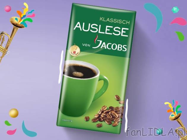 Jacobs Auslese kawa mielona , cena 11,00 PLN za 500 g/1 opak., 1 kg=23,98 PLN.