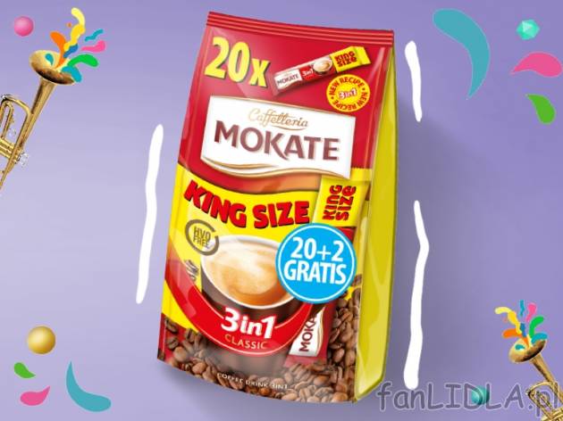 Mokate Mix kawowy* , cena 7,00 PLN za 20 x 21 g/1 opak., 1 kg=19,02 PLN. 
*produkt ...