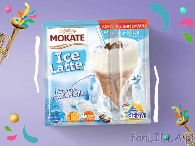 Mokate Ice Latte* , cena 1,00 PLN za 27,5 g/1 opak., 100 g=6,51 PLN. 
*produkt ...