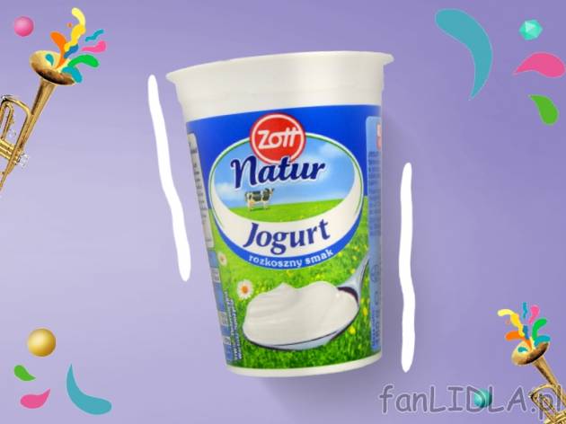 Zott Jogurt naturalny* , cena 0,00 PLN za 150 g/1 opak., 100 g=0,53 PLN. 
*od poniedziałku, ...