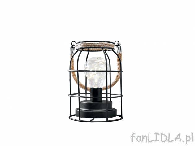 Lampa ozdobna LED , cena 19,99 PLN za 1 szt. 
- zasilana na baterie
- dekoracyjny ...