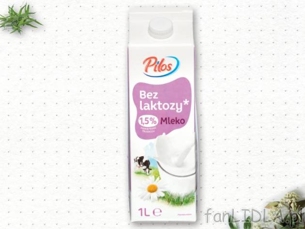 Pilos mleko bez laktozy , cena 2,00 PLN za 1 l/1 opak.