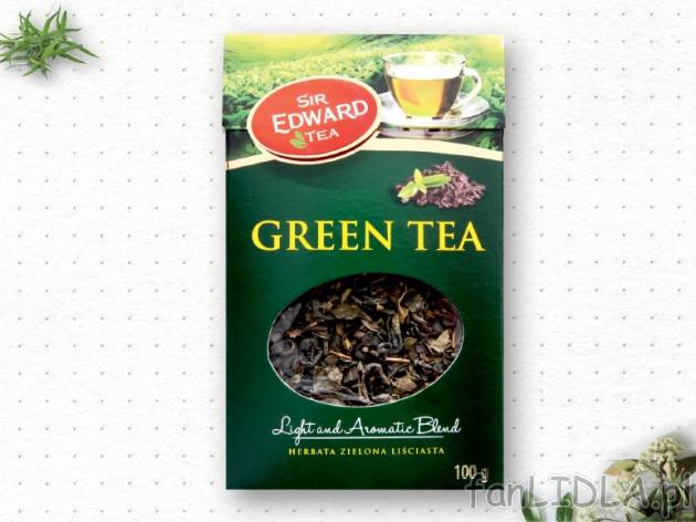 Sir Edwards Tea Herbata liściasta , cena 3,00 PLN za 100 g/1 opak. 
różne rodzaje