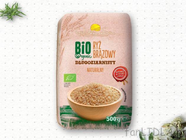 Golden Sun Bio Ryż , cena 4,00 PLN za 500 g/1 opak., 1 kg=9,98 PLN.