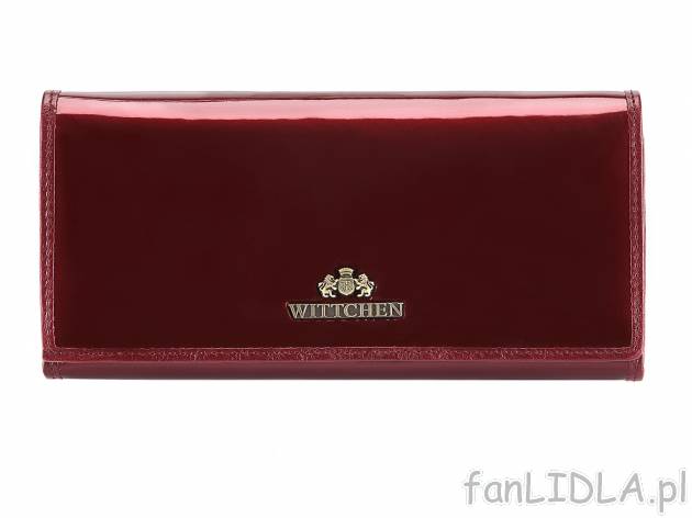 Skórzany portfel Wittchen , cena 159,00 PLN za 1 szt. 
- miejsce na bilon
- 4 ...