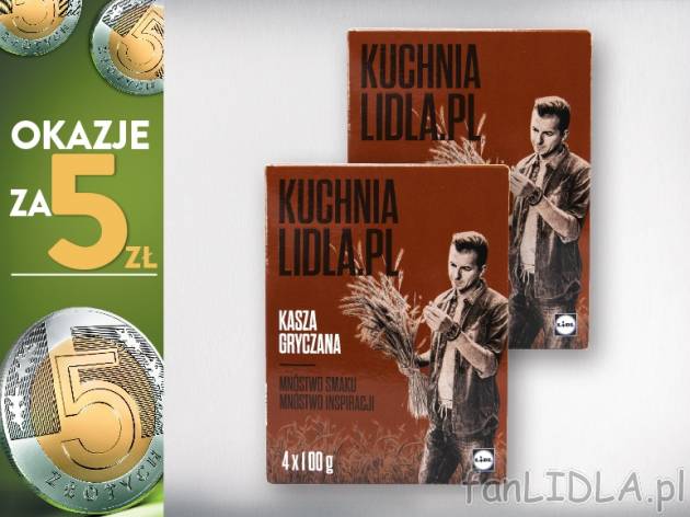 Kuchnialidla.pl Kasza gryczana , cena 5,00 PLN za 2 x 400 g, 1 kg=6,25 PLN. 
* ...