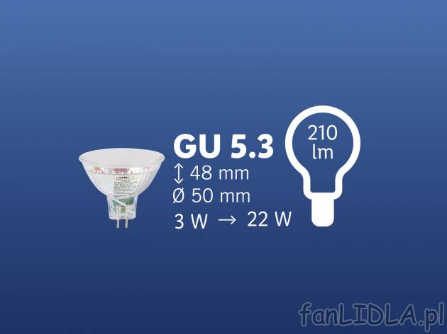 Żarówka LED Livarno Lux, cena 6,99 PLN 
- klasa energetyczna A+
- ilość cykli ...