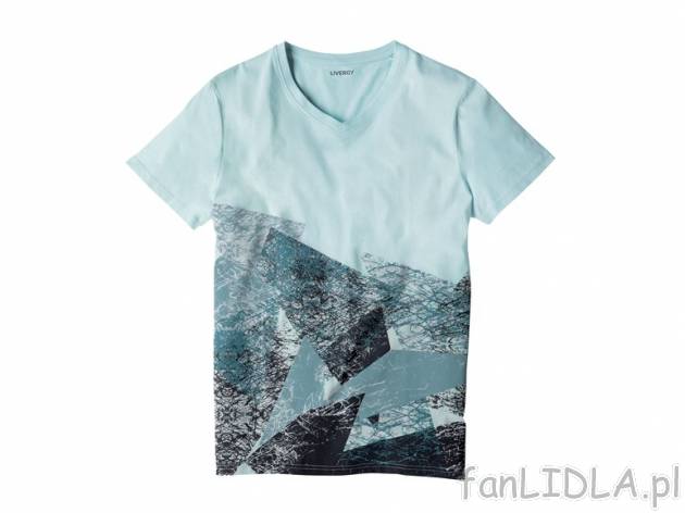 T-shirt Livergy, cena 24,99 PLN za 1 szt. 
- rozmiary: S-XL (nie wszystkie wzory ...