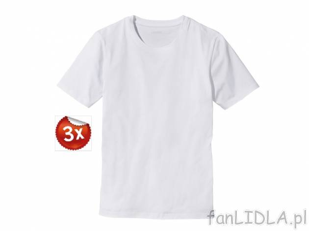 Koszulki, 3 sztuki Livergy, cena 36,99 PLN za 3 szt. 
- rozmiary: S-XXL (nie wszystkie ...