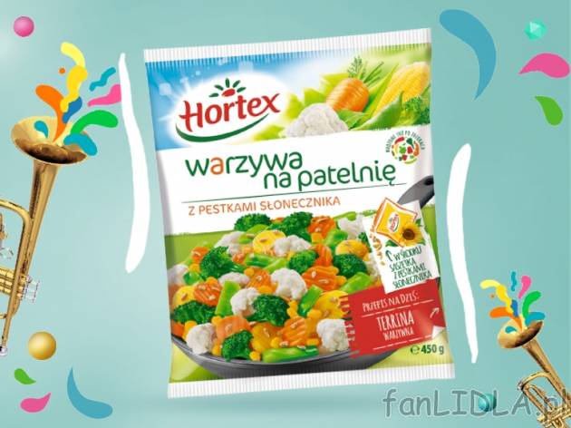 Hortex Warzywa na patelnię z nasionami słonecznika , cena 3,00 PLN za 450 g/1 ...