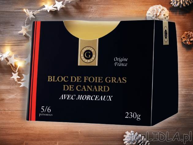 Foie Gras - pasztet z kaczych wątróbek , cena 29,00 PLN za 230 g/1 opak., 100 ...