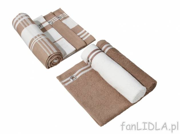 Komplet 5 ręczników kuchennych Ernesto, cena 35,99 PLN za 5 szt. 
- z metalowym ...