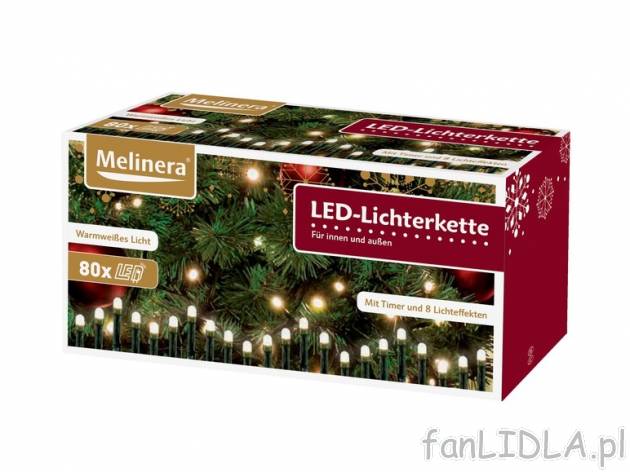 Łańcuch 80 LED z efektami świetlnymi Melinera, cena 39,99 PLN za 1 opak. 
- 3 ...