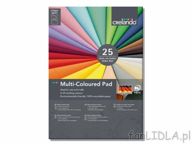 Papier kolorowy maxi , cena 12,99 PLN za 1 opak. 
-      25 arkuszy