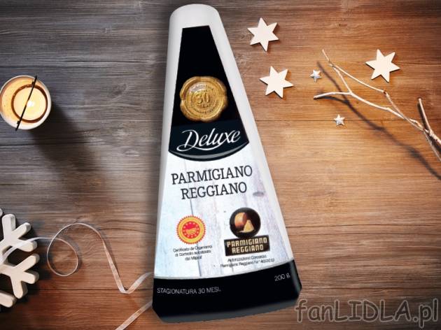 Ser Parmigiano Reggiano , cena 14,00 PLN za 200 g/1 opak., 100 g=7,50 PLN.