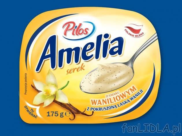 Pilos Amelia Serek homogenizowany o smaku waniliowym , cena 0,00 PLN za 175 g/1 ...