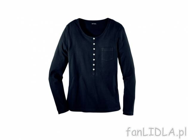 Koszulka damska Esmara, cena 17,99 PLN za 1 szt. 
- 100% bawełna lub 90% bawełna,10% ...