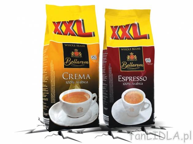Bellarom Cafe Crema lub Espresso , cena 24,00 PLN za 1,2 kg/1 opak., 1 kg=20,83 PLN.