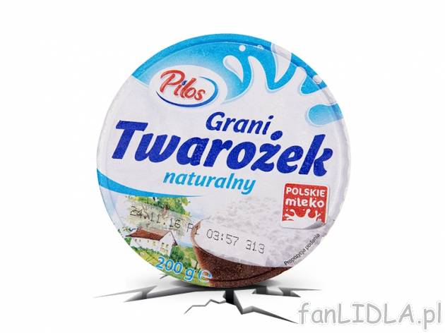 Pilos Twarożek Grani , cena 1,00 PLN za 200 g/1 opak., 100 g=0,70 PLN.