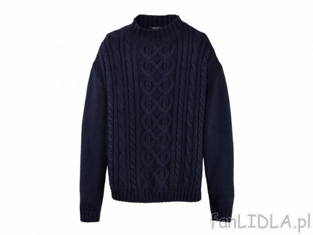 Sweter Esmara, cena 39,99 PLN za 1 szt. 
- oryginalny, strukturalny splot typu ...