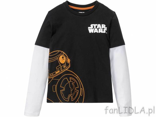 Koszulka z długim rękawem Star Wars, cena 14,99 PLN 
- rozmiary: 98-140
- 100% ...