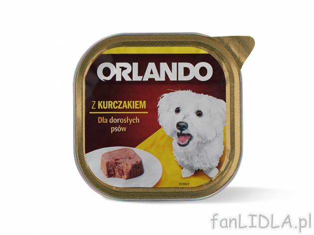 Orlando Karma dla psa premium , cena 1,00 PLN za 300 g/1 opak., 1 kg=5,00 PLN. 
* ...