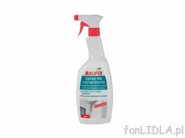 Spray do czyszczenia , cena 11,99 PLN za 1l/ 1 opak. 
- na typowe plamy powstające ...