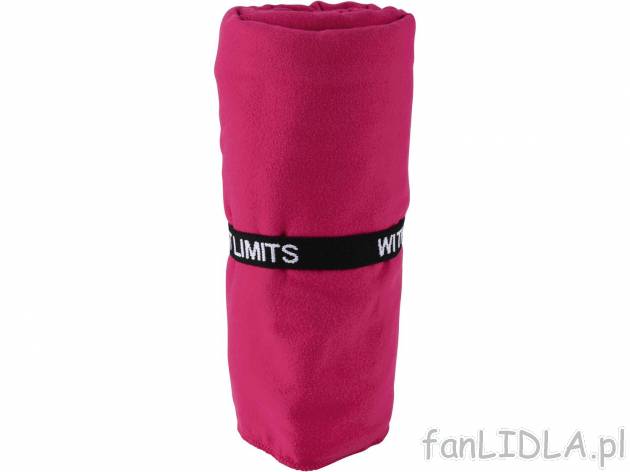 Ręcznik sportowy z mikrowłókna Crivit, cena 22,99 PLN 
4 kolory 
- 130 x 80 cm
- ...