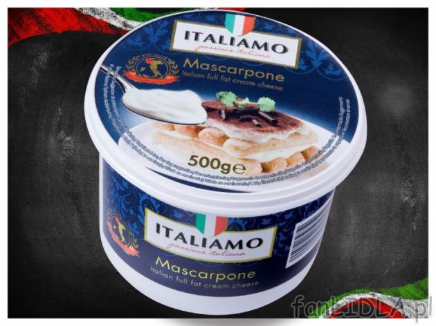Mascarpone , cena 8,99 PLN za 500 g, 1kg=17,98 PLN. 
- Włoski serek twarogowy, ...