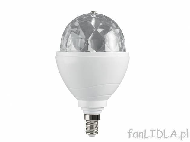 Lampa LED z efektem świetlnym , cena 24,99 PLN za 1 szt. 
KULA Z 3 KOLOROWYMI ...